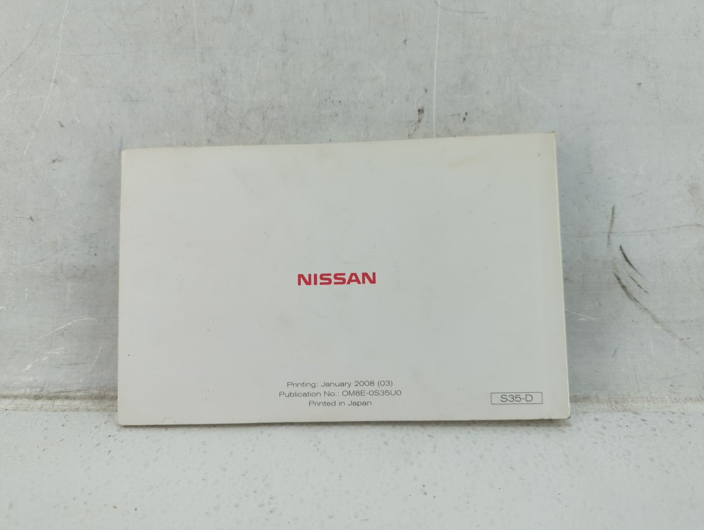 2008 Nissan Rogue Owners Manual Book Guide P/N:OM8E-0S35U0 OEM Used Auto Parts - Oemusedautoparts1.com