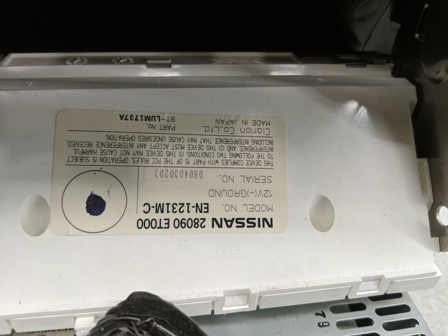 2008 Nissan Sentra Radio AM FM Cd Player Receiver Replacement P/N:28090 ET000 Fits OEM Used Auto Parts - Oemusedautoparts1.c