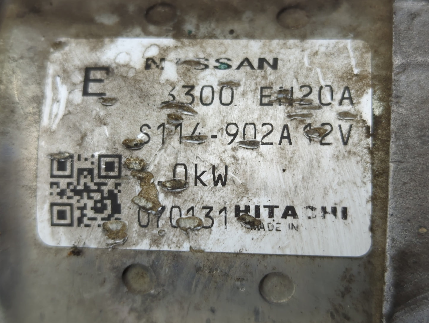 2007-2008 Nissan Sentra Car Starter Motor Solenoid OEM P/N:S114-902A 23300 EN20A Fits Fits 2007 2008 OEM Used Auto Parts - O