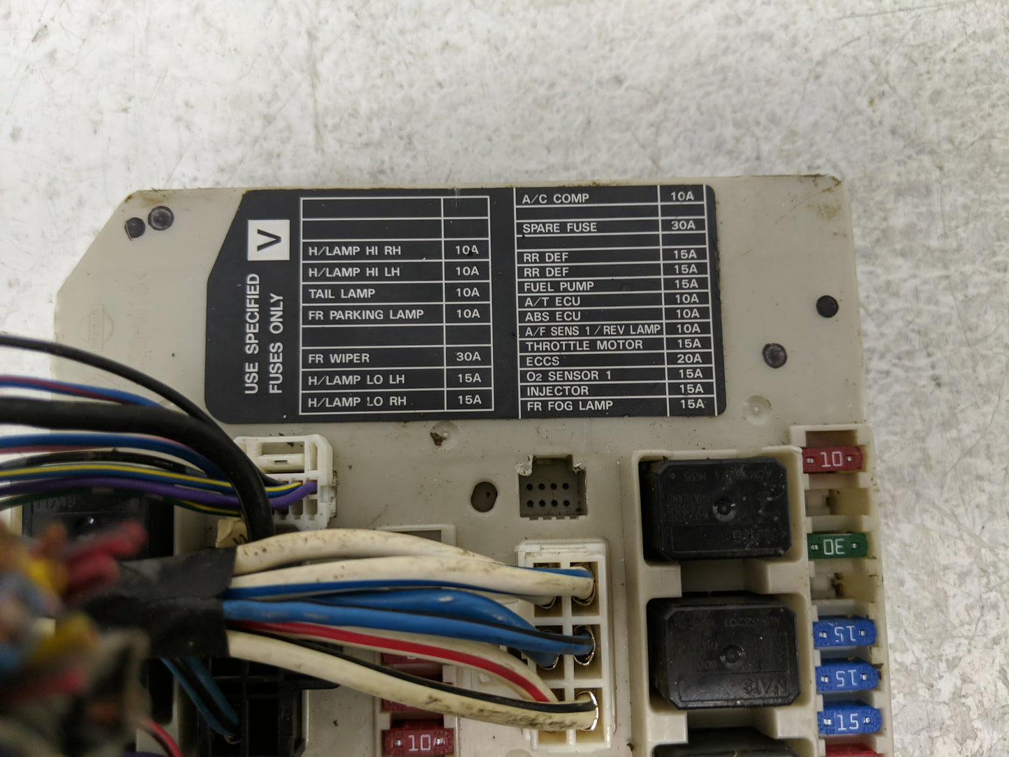 2007-2012 Nissan Sentra Fusebox Fuse Box Panel Relay Module P/N:PP-T30-M10 Fits Fits 2007 2008 2009 2010 2011 2012 OEM Used 