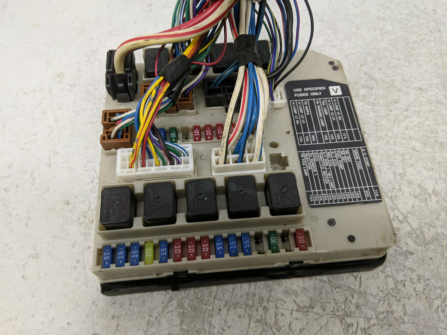 2007-2012 Nissan Sentra Fusebox Fuse Box Panel Relay Module P/N:PP-T30-M10 Fits Fits 2007 2008 2009 2010 2011 2012 OEM Used 