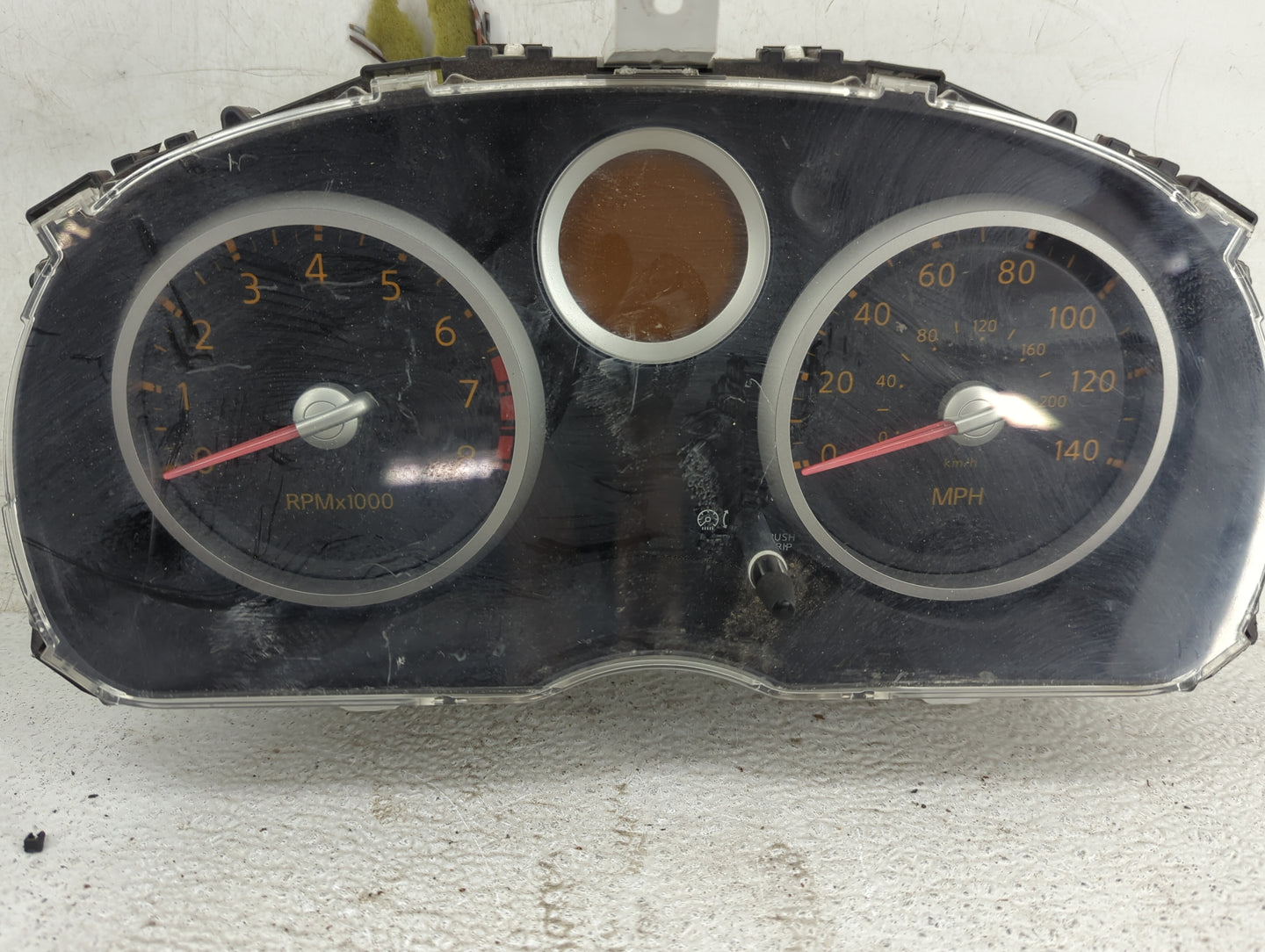 2008 Nissan Sentra Instrument Cluster Speedometer Gauges P/N:24810ZE80A Fits OEM Used Auto Parts - Oemusedautoparts1.com
