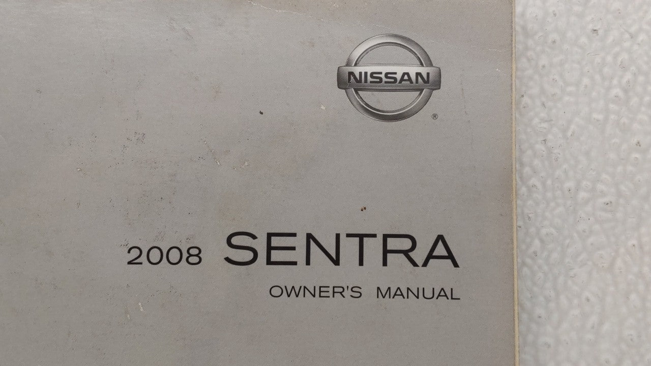 2008 Nissan Sentra Owners Manual Book Guide OEM Used Auto Parts - Oemusedautoparts1.com