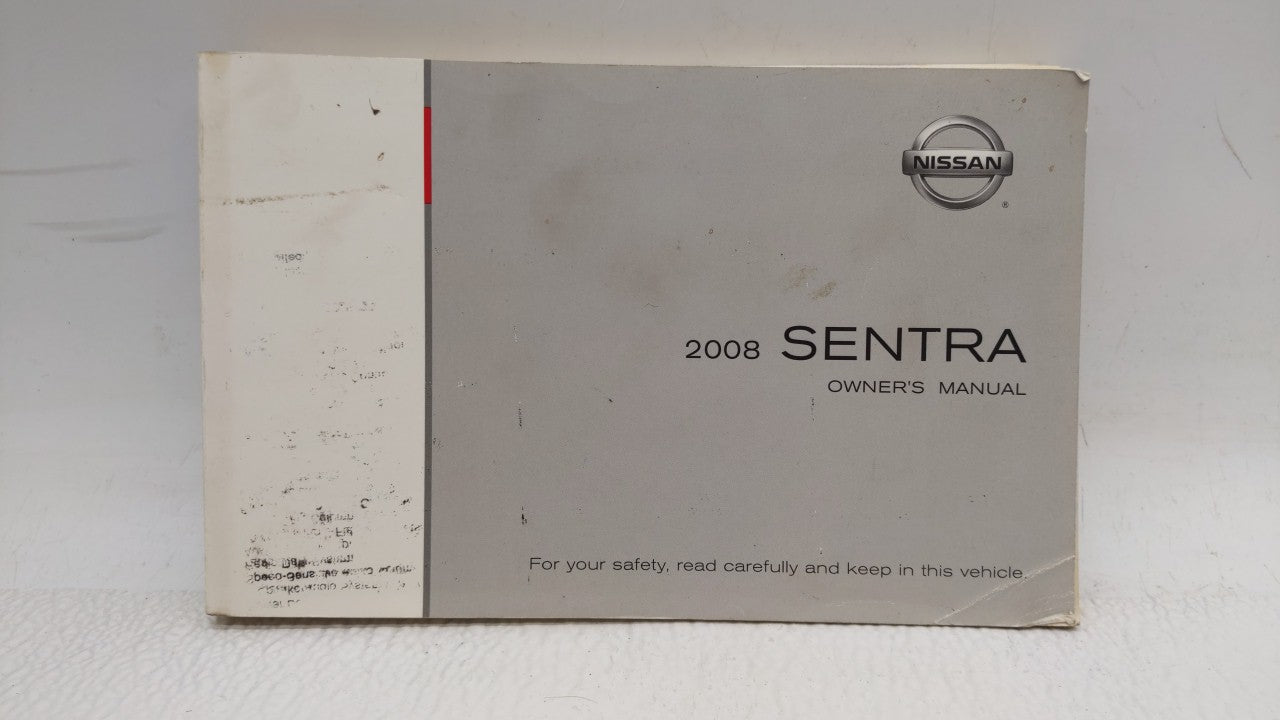 2008 Nissan Sentra Owners Manual Book Guide OEM Used Auto Parts - Oemusedautoparts1.com