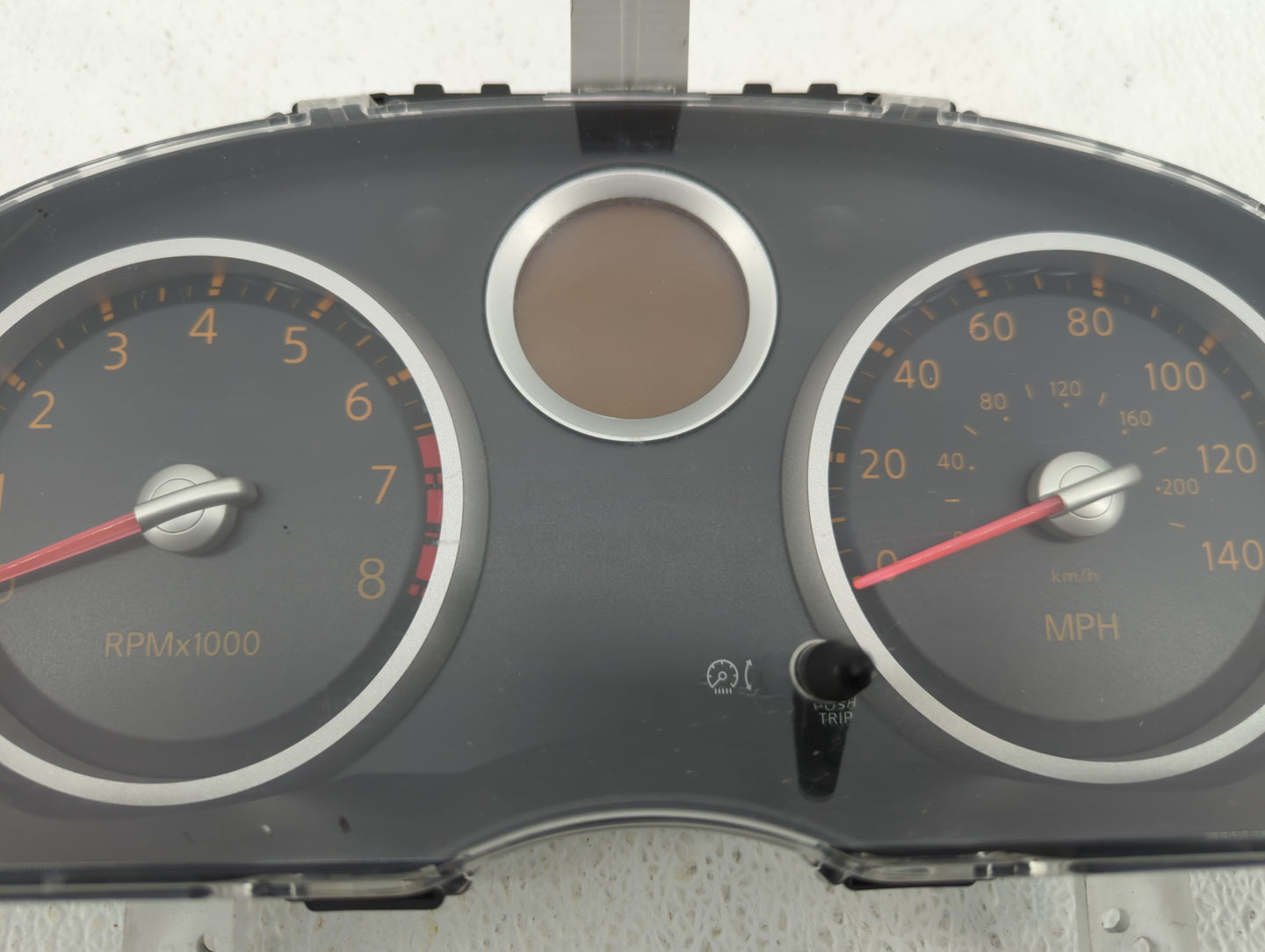 2008 Nissan Sentra Instrument Cluster Speedometer Gauges P/N:24810ZE82C Miles: Fits OEM Used Auto Parts - Oemusedautoparts1.