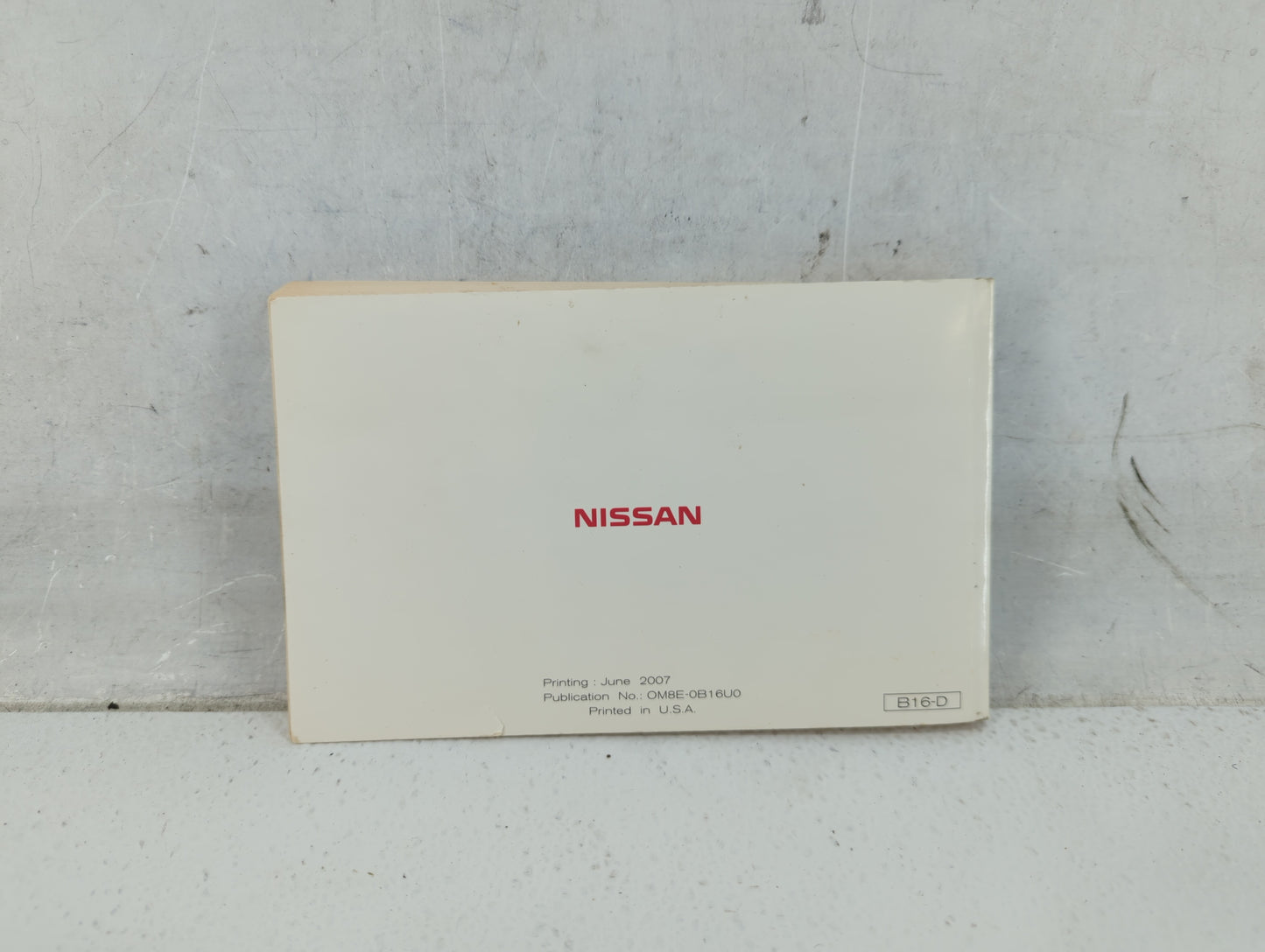 2008 Nissan Sentra Owners Manual Book Guide P/N:OM8E-0B16U0 OEM Used Auto Parts - Oemusedautoparts1.com