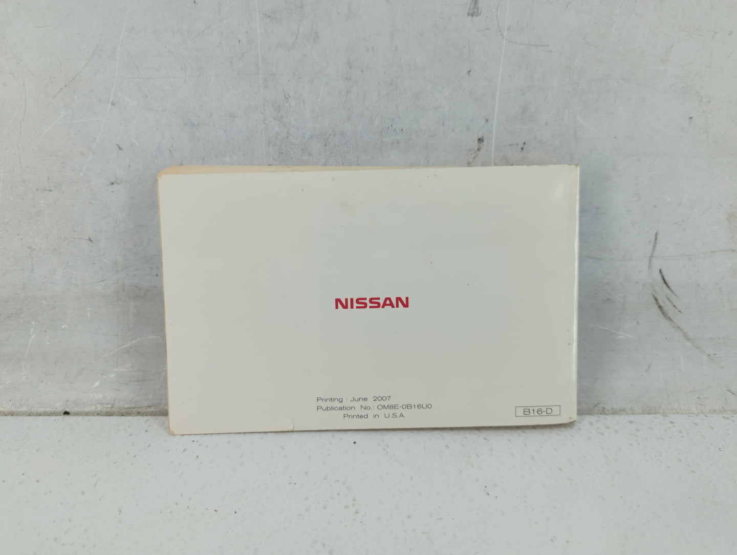 2008 Nissan Sentra Owners Manual Book Guide P/N:OM8E-0B16U0 OEM Used Auto Parts - Oemusedautoparts1.com
