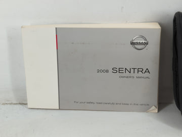 2008 Nissan Sentra Owners Manual Book Guide P/N:OM8E-0B16U1 OEM Used Auto Parts