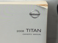 2008 Nissan Titan Owners Manual Book Guide P/N:OM8E 0A60U1 OEM Used Auto Parts - Oemusedautoparts1.com