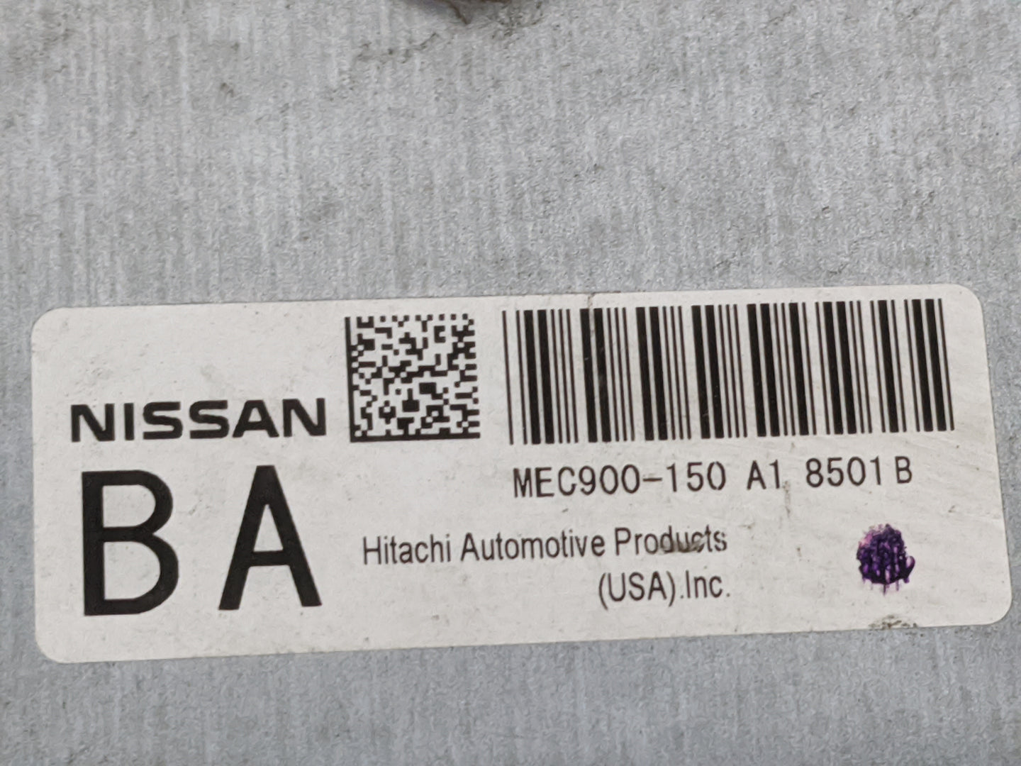 2009 Nissan Versa PCM Engine Control Computer ECU ECM PCU OEM P/N:MEC900-150 A1 Fits OEM Used Auto Parts - Oemusedautoparts1