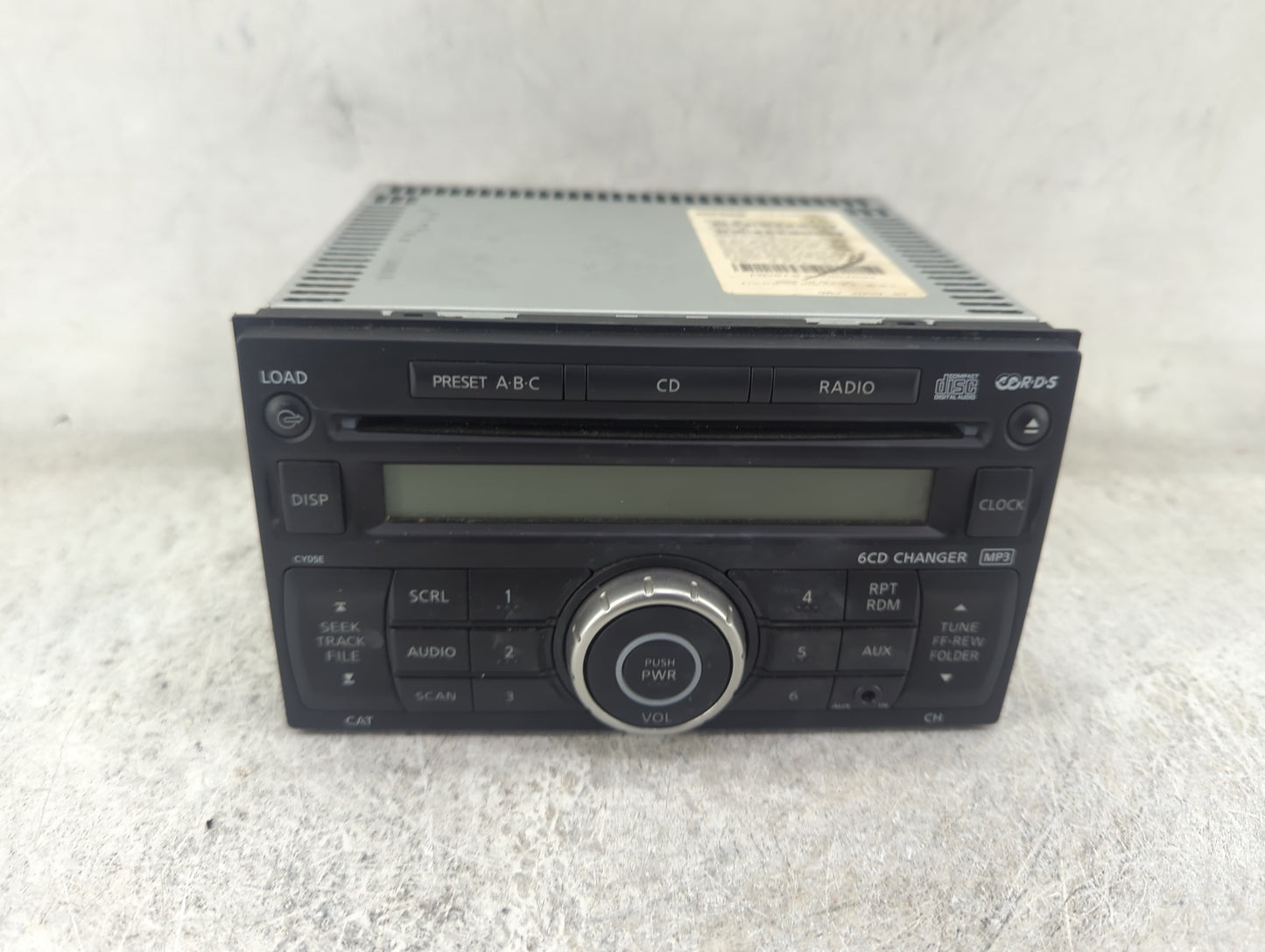 2007-2009 Nissan Versa Radio AM FM Cd Player Receiver Replacement P/N:28185 EM33A PN-2813L Fits Fits 2007 2008 2009 OEM Used