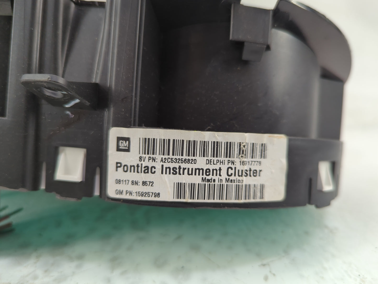 2008-2009 Pontiac G6 Instrument Cluster Speedometer Gauges P/N:15925798 16917778 Miles:72K Fits Fits 2008 2009 OEM Used Auto