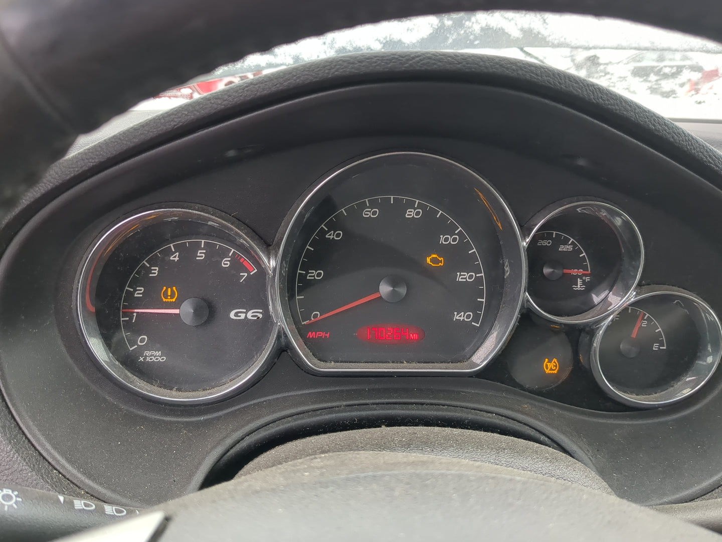 2008-2009 Pontiac G6 Instrument Cluster Speedometer Gauges Miles:170K Fits Fits 2008 2009 OEM Used Auto Parts - Oemusedautop