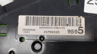 2008 Pontiac Grand Prix Instrument Cluster Speedometer Gauges P/N:25799595 Fits OEM Used Auto Parts - Oemusedautoparts1.com