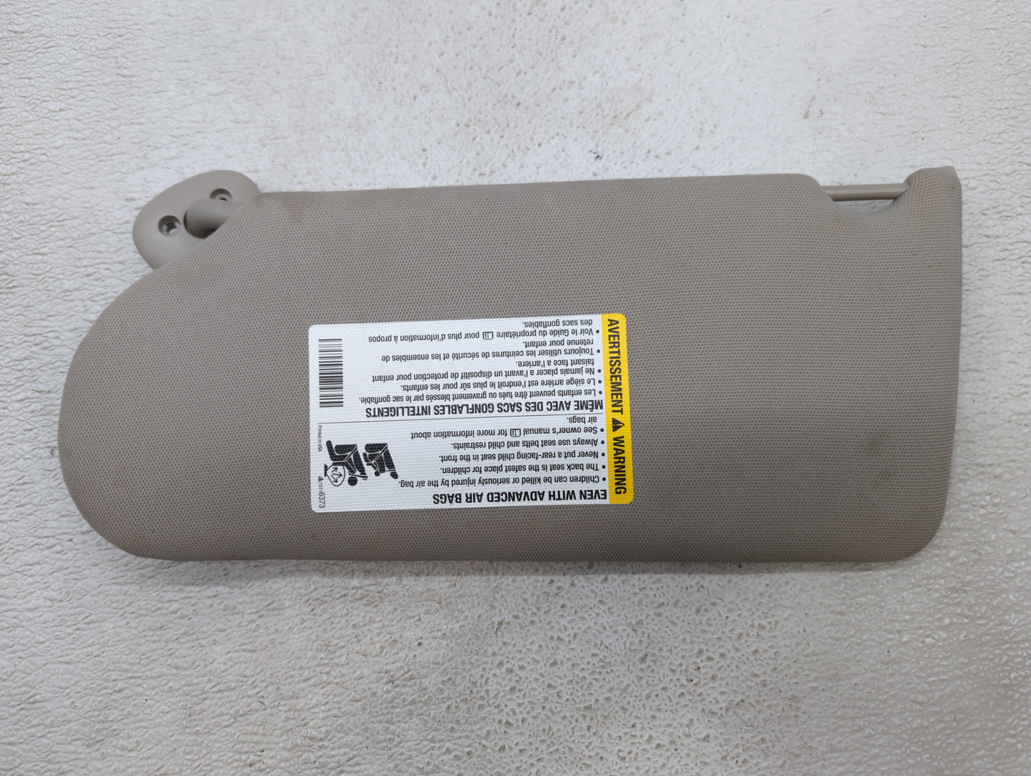 2005-2008 Pontiac Grand Prix Sun Visor Shade Replacement Passenger Right Mirror Fits Fits 2005 2006 2007 2008 OEM Used Auto 