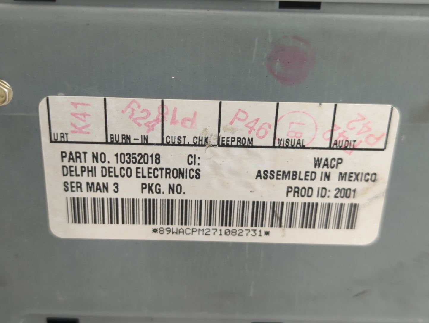 2004-2008 Pontiac Grand Prix Am Fm Cd Player Radio Receiver - Oemusedautoparts1.com