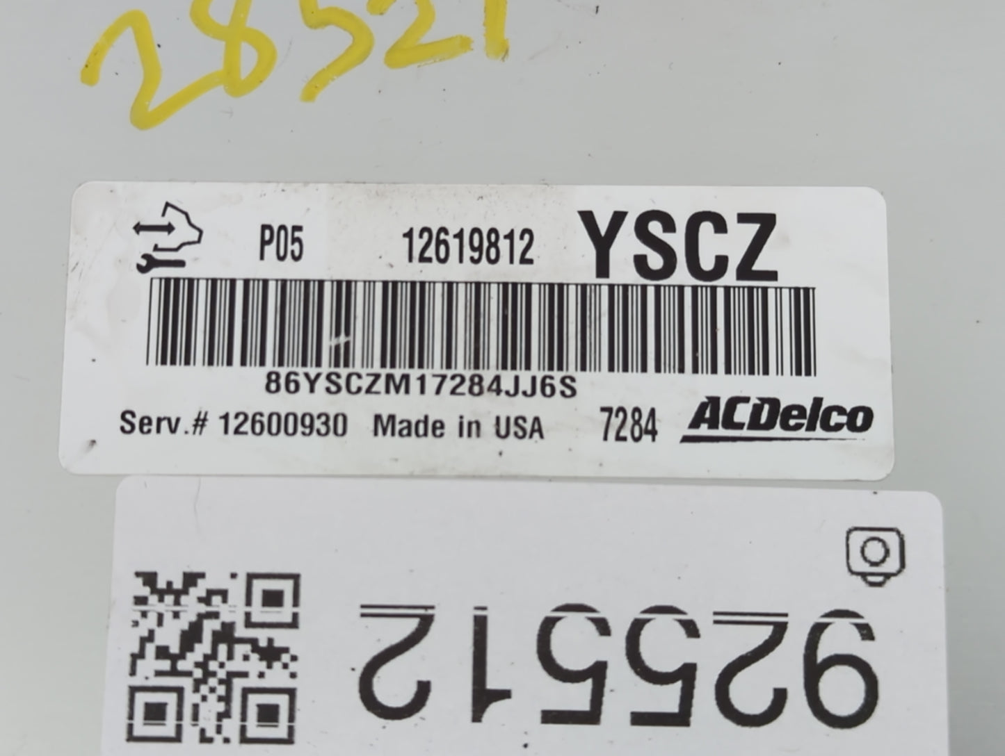 2006-2008 Pontiac Grand Prix PCM Engine Control Computer ECU ECM PCU OEM P/N:12619812 Fits Fits 2006 2007 2008 2009 OEM Used