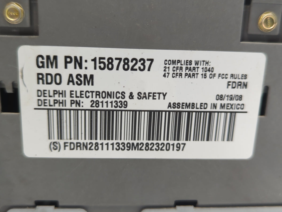 2008-2009 Pontiac Montana Am Fm Cd Player Radio Receiver 480777 - Oemusedautoparts1.com