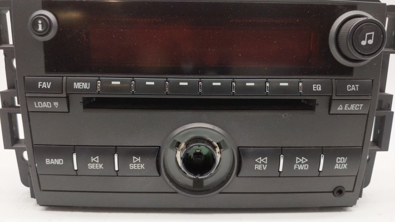 2008 Pontiac Torrent Radio AM FM Cd Player Receiver Replacement P/N:25887902 Fits OEM Used Auto Parts - Oemusedautoparts1.co