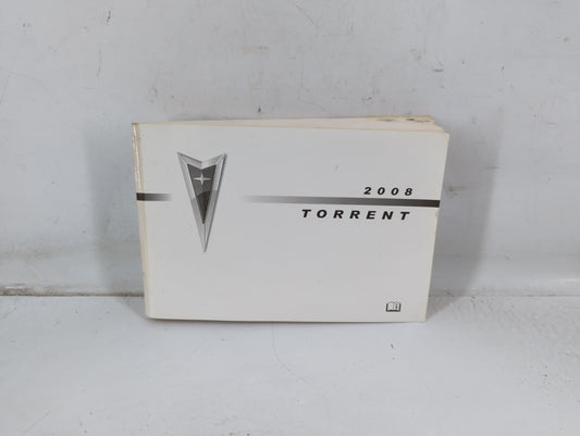 2008 Pontiac Torrent Owners Manual Book Guide P/N:15860880 A OEM Used Auto Parts - Oemusedautoparts1.com