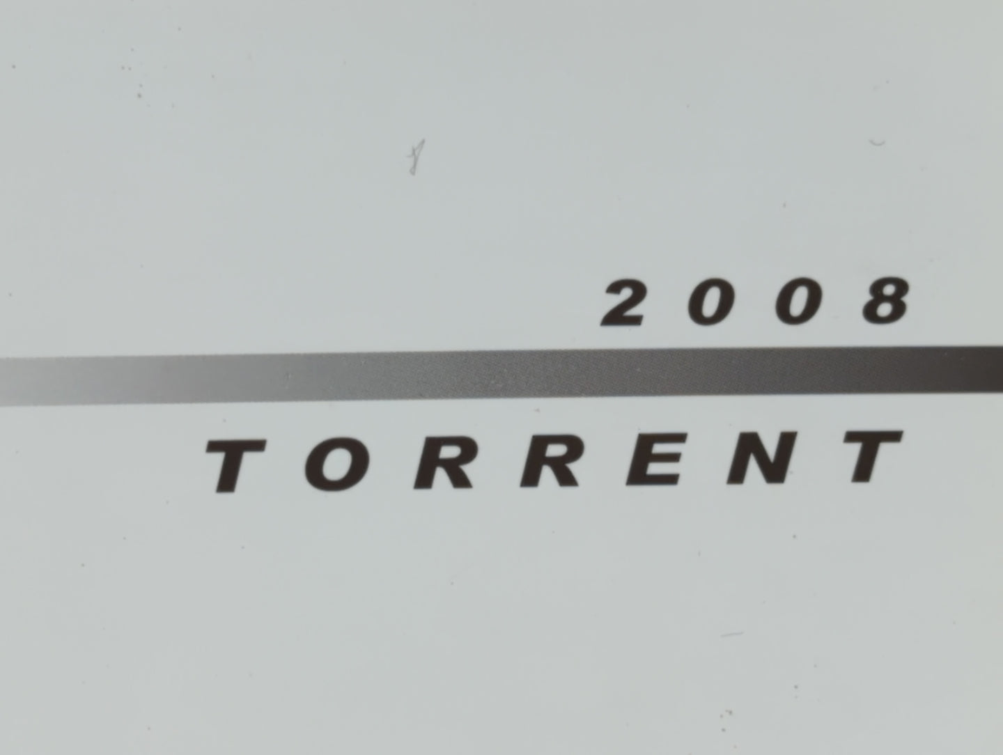 2008 Pontiac Torrent Owners Manual Book Guide P/N:15860880 A OEM Used Auto Parts - Oemusedautoparts1.com