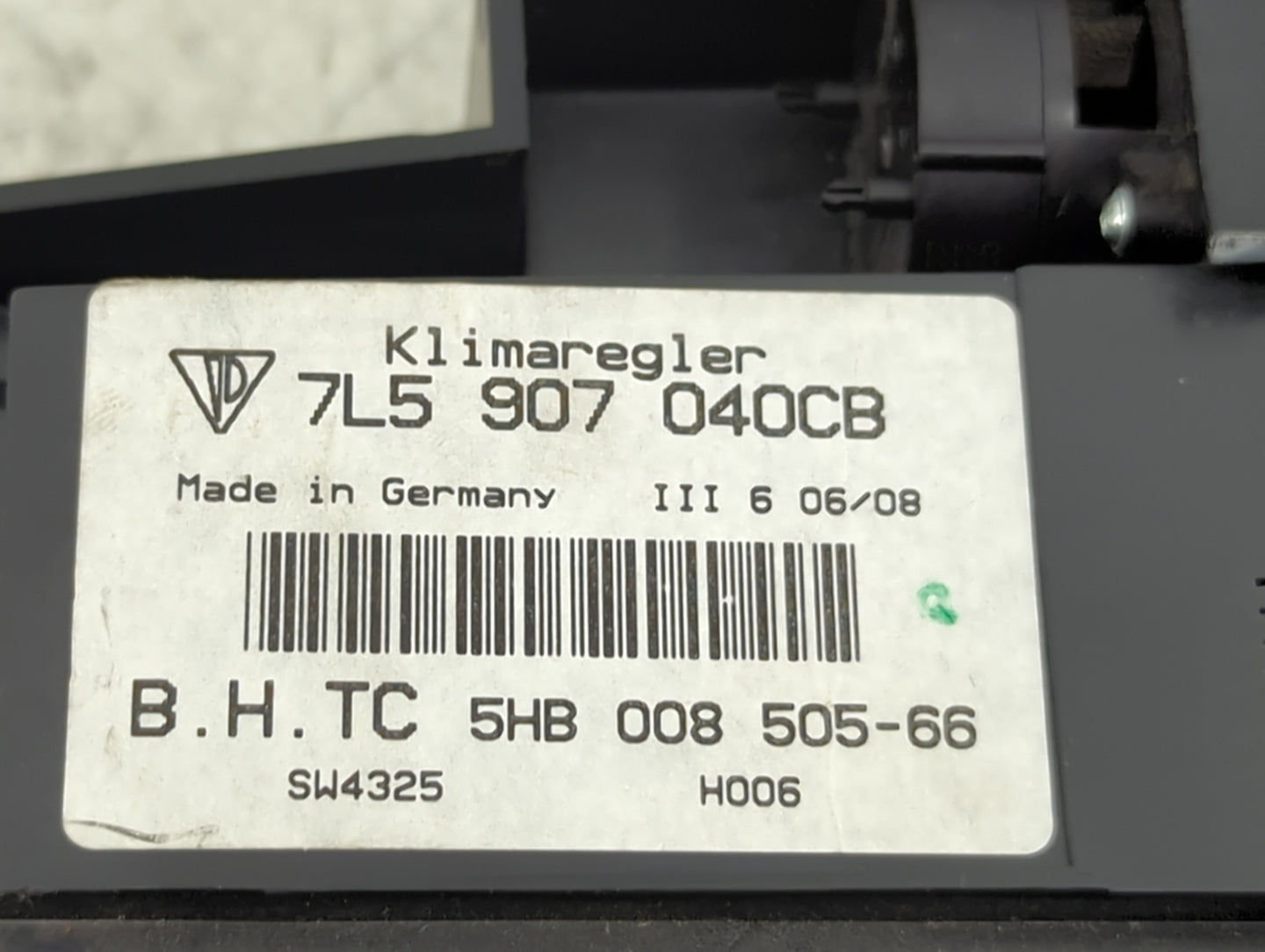 2008 Porsche Cayenne Climate Control Module Temperature AC/Heater Replacement P/N:7L5907040CB 5HB00850566 Fits OEM Used Auto