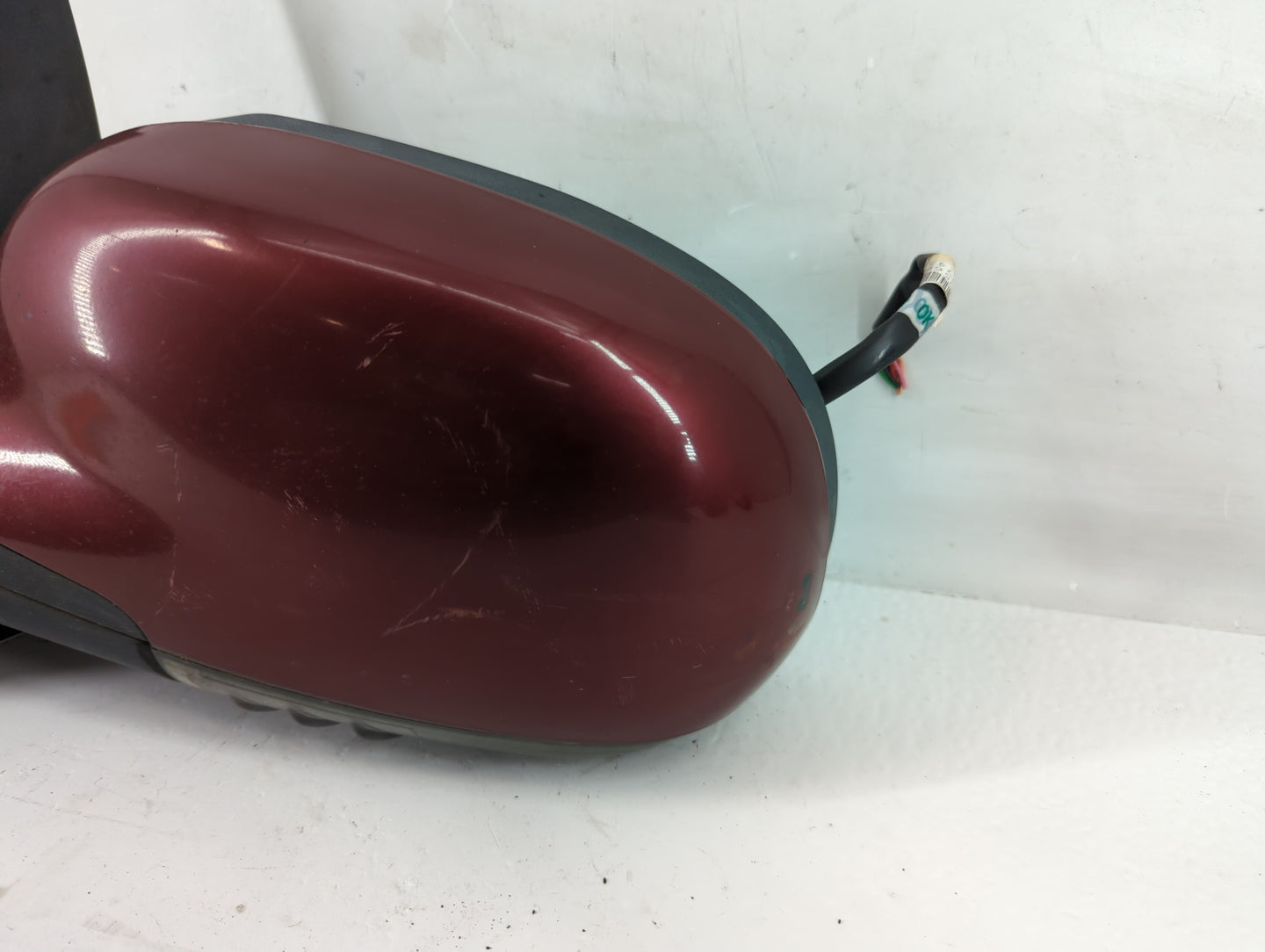 Saab 9-7 Driver Left Side View Manual Door Mirror Red - Oemusedautoparts1.com