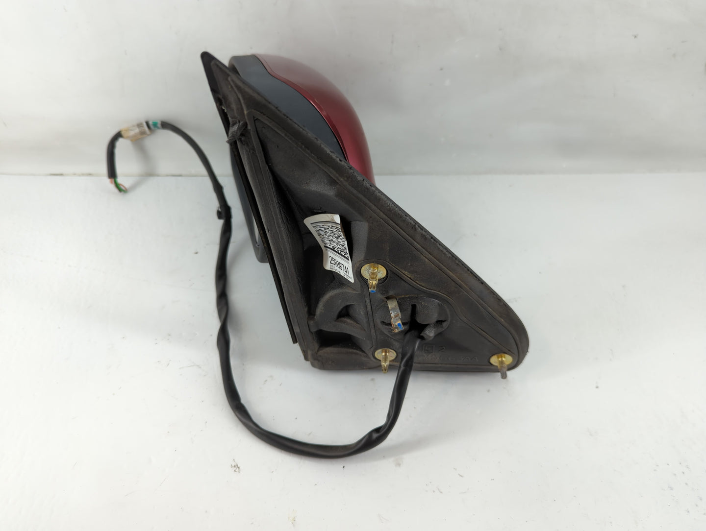 Saab 9-7 Driver Left Side View Manual Door Mirror Red - Oemusedautoparts1.com