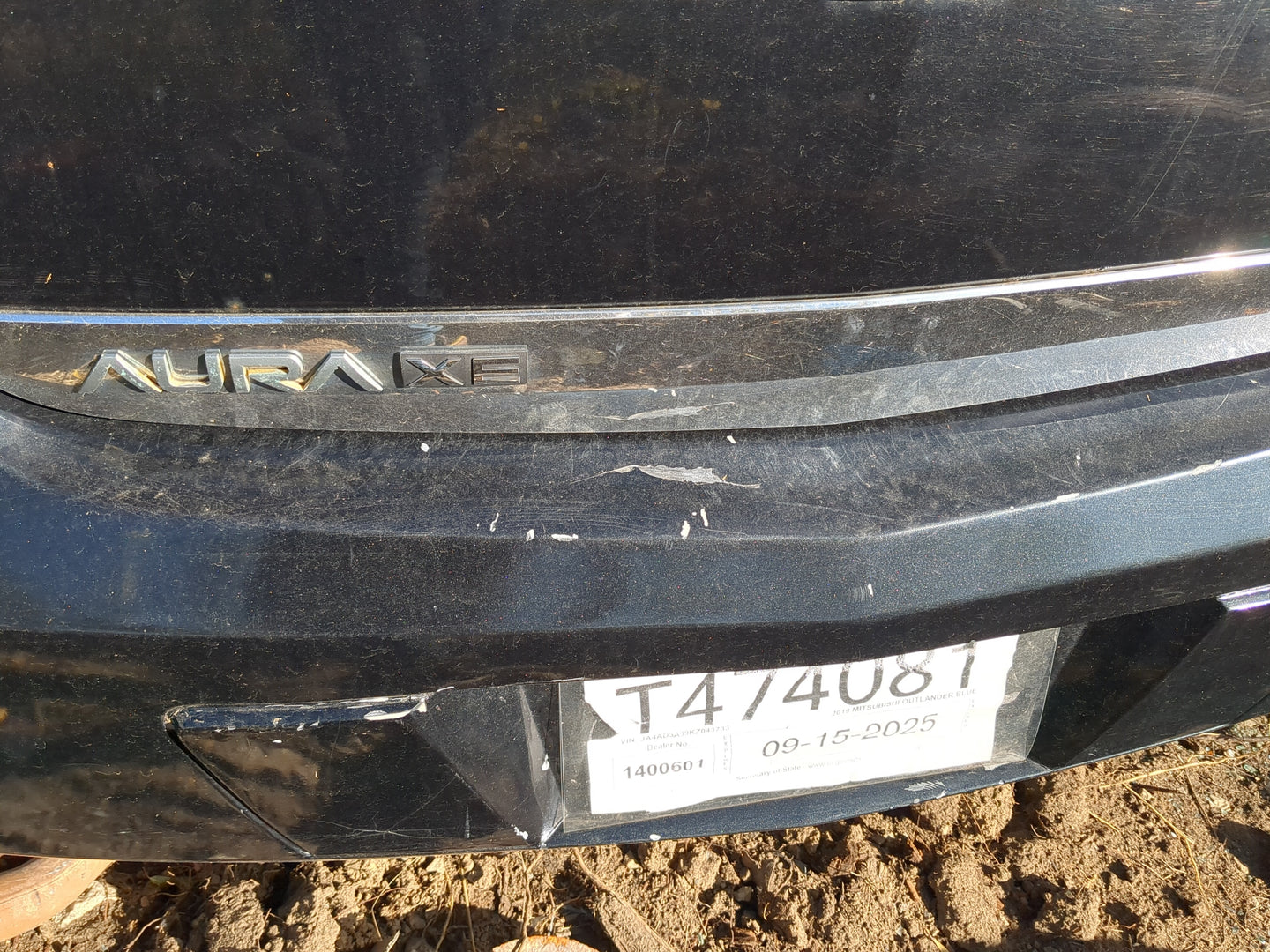 2007-2009 Saturn Aura Rear Bumper Assembly Oem - Oemusedautoparts1.com