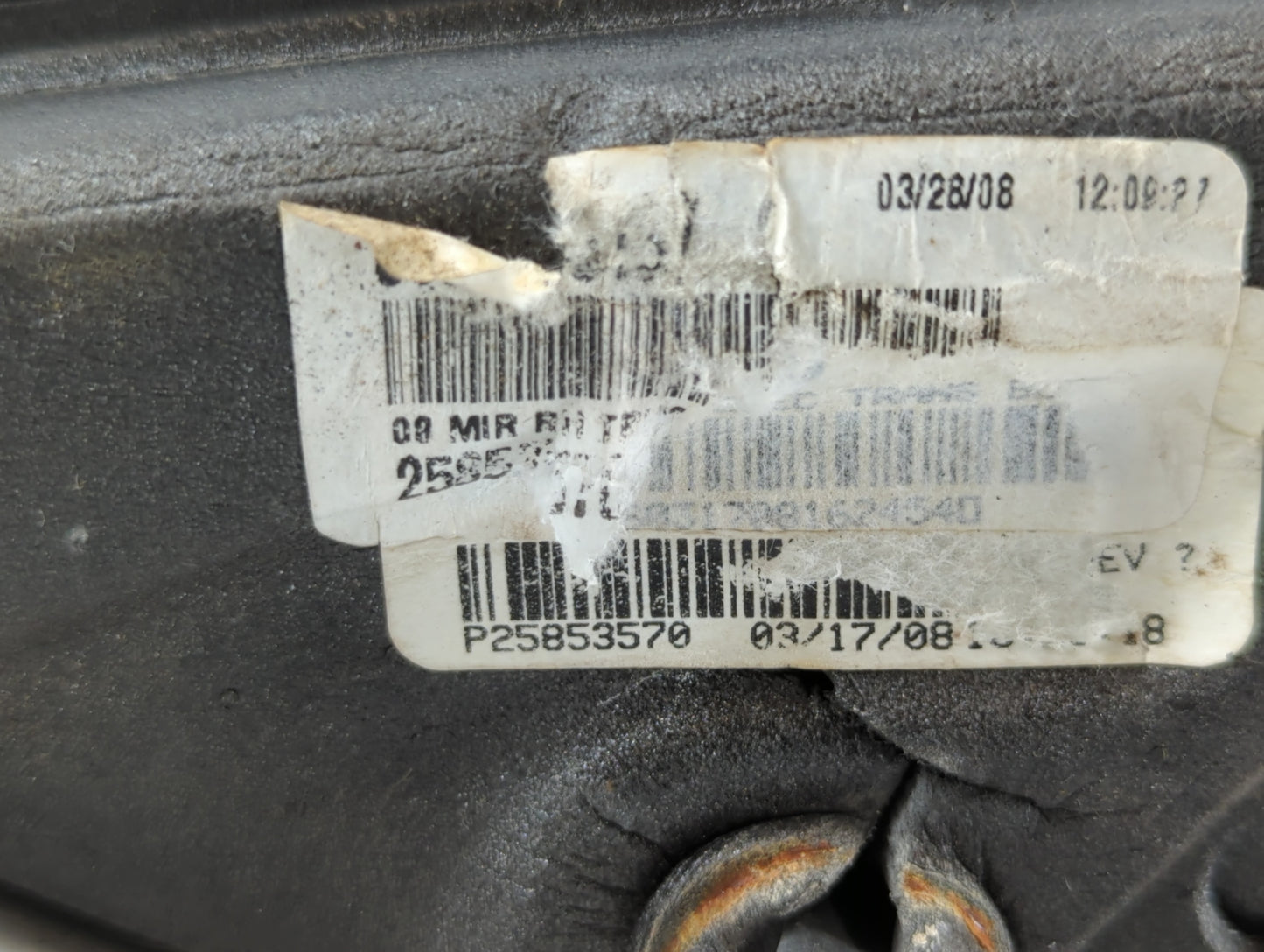 2007-2009 Saturn Aura Side Mirror Replacement Passenger Right View Door Mirror P/N:P25853570 Fits OEM Used Auto Parts - Oemu