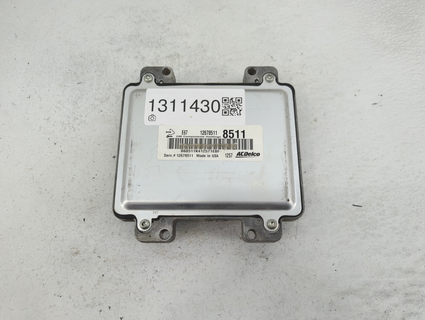 2008 Saturn Outlook PCM Engine Control Computer ECU ECM PCU OEM P/N:12678511 Fits Fits 2005 2006 2007 2009 2010 OEM Used Aut