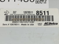 2008 Saturn Outlook PCM Engine Control Computer ECU ECM PCU OEM P/N:12678511 Fits Fits 2005 2006 2007 2009 2010 OEM Used Aut