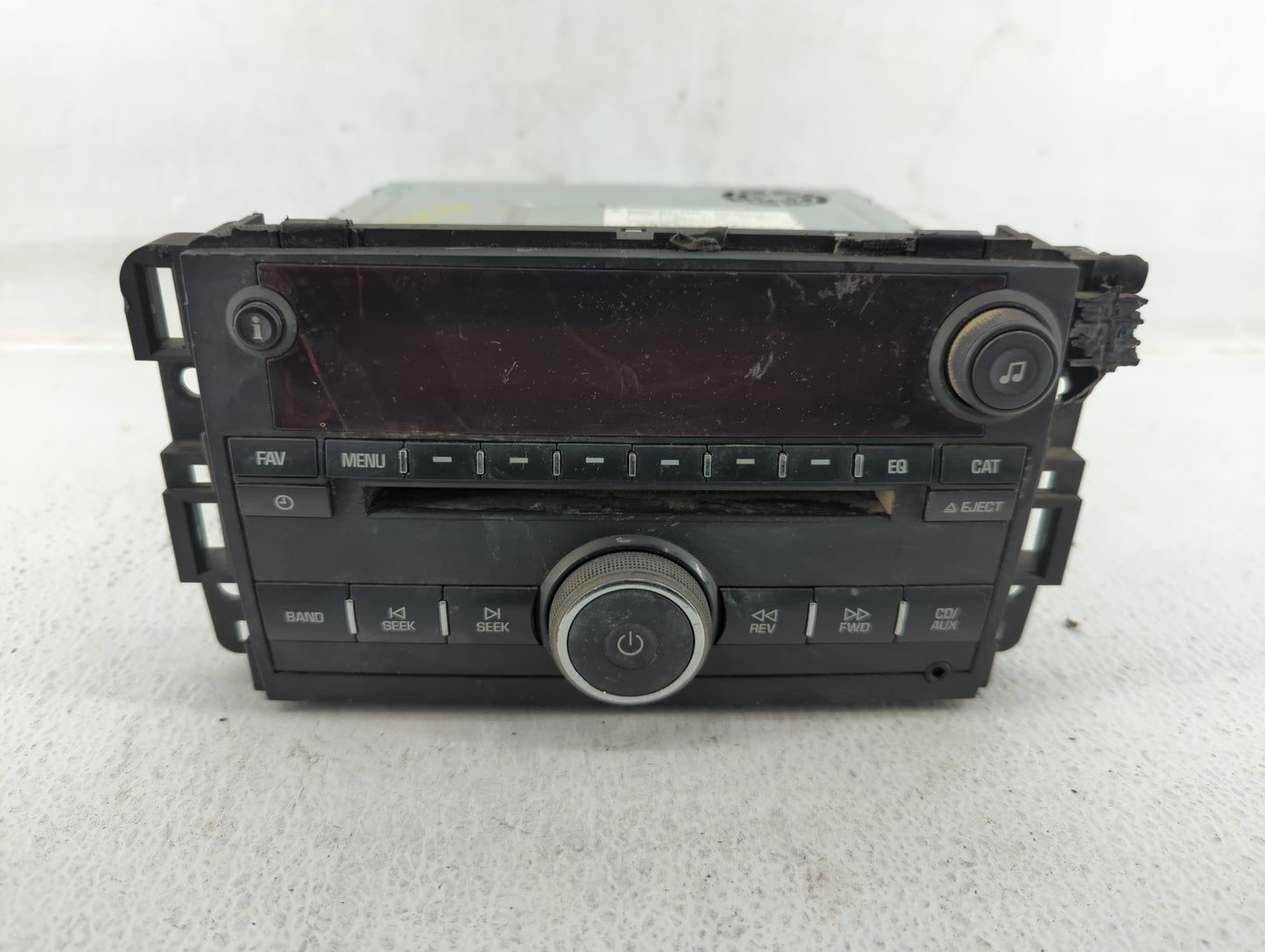 2008 Saturn Outlook Radio AM FM Cd Player Receiver Replacement P/N:9W1T-18C815-CA 25827114 Fits OEM Used Auto Parts - Oemuse