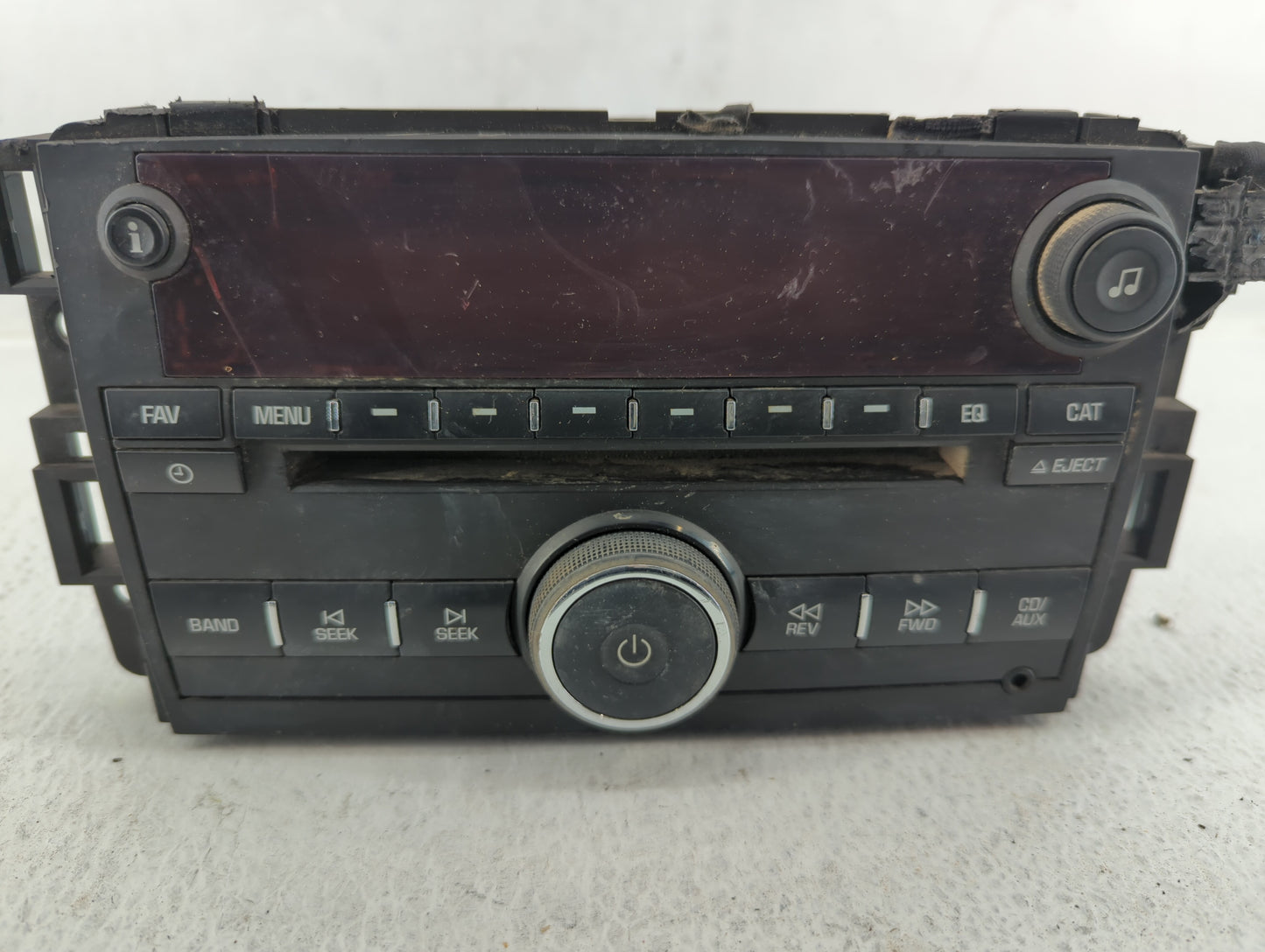 2008 Saturn Outlook Radio AM FM Cd Player Receiver Replacement P/N:9W1T-18C815-CA 25827114 Fits OEM Used Auto Parts - Oemuse