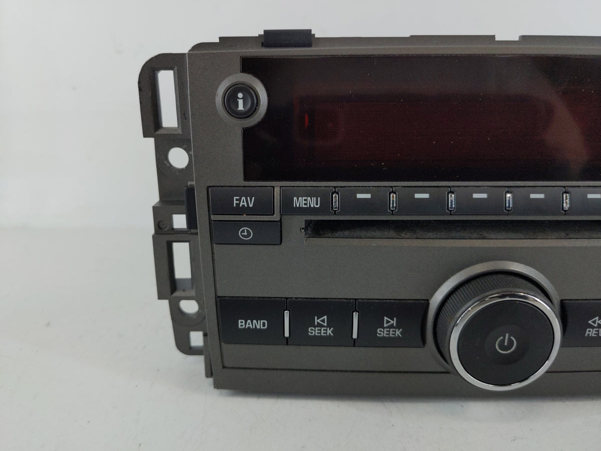 2008 Saturn Vue Radio AM FM Cd Player Receiver Replacement P/N:25956992 OEM Used Auto Parts - Oemusedautoparts1.com