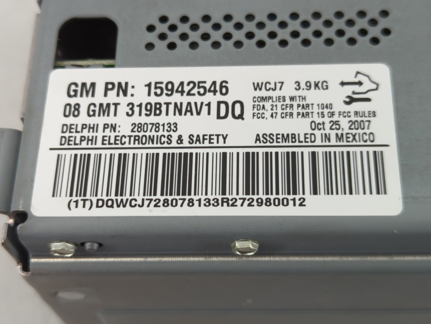 2008-2009 Saturn Vue Radio AM FM Cd Player Receiver Replacement P/N:15942546 Fits Fits 2008 2009 OEM Used Auto Parts - Oemus
