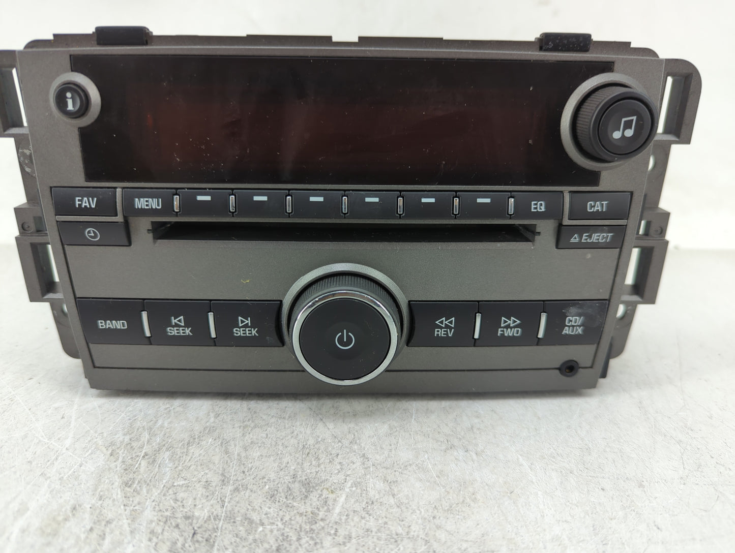 2008 Saturn Vue Radio AM FM Cd Player Receiver Replacement P/N:25956992 Fits OEM Used Auto Parts - Oemusedautoparts1.com