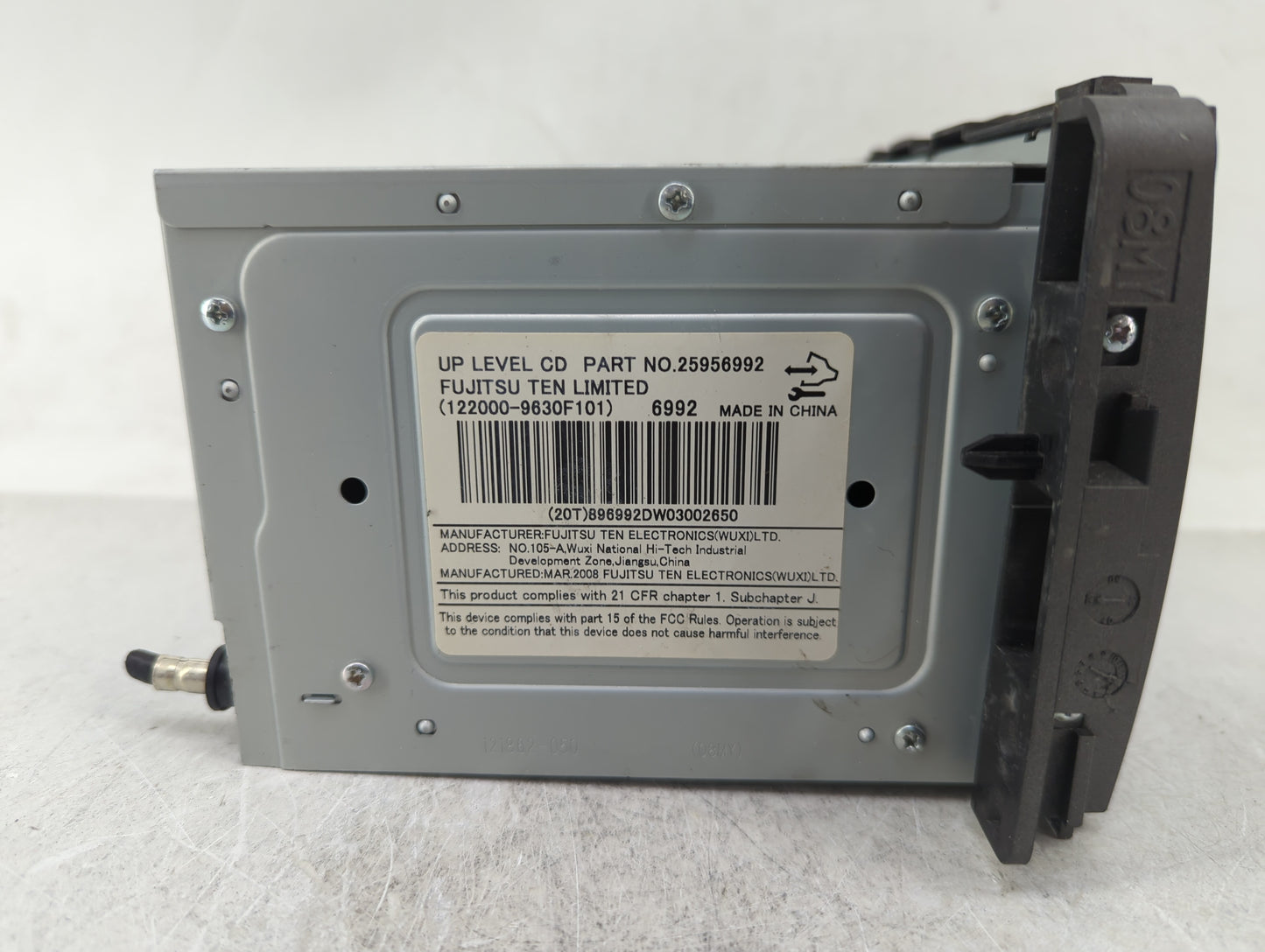 2008 Saturn Vue Radio AM FM Cd Player Receiver Replacement P/N:25956992 Fits OEM Used Auto Parts - Oemusedautoparts1.com