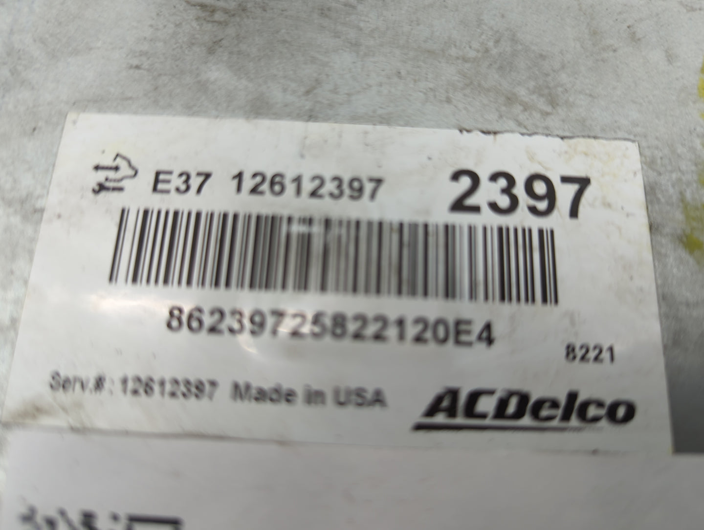 2008-2010 Saturn Vue PCM Engine Control Computer ECU ECM PCU OEM P/N:12612397 E37 Fits Fits 2007 2008 2009 2010 2011 2012 OE