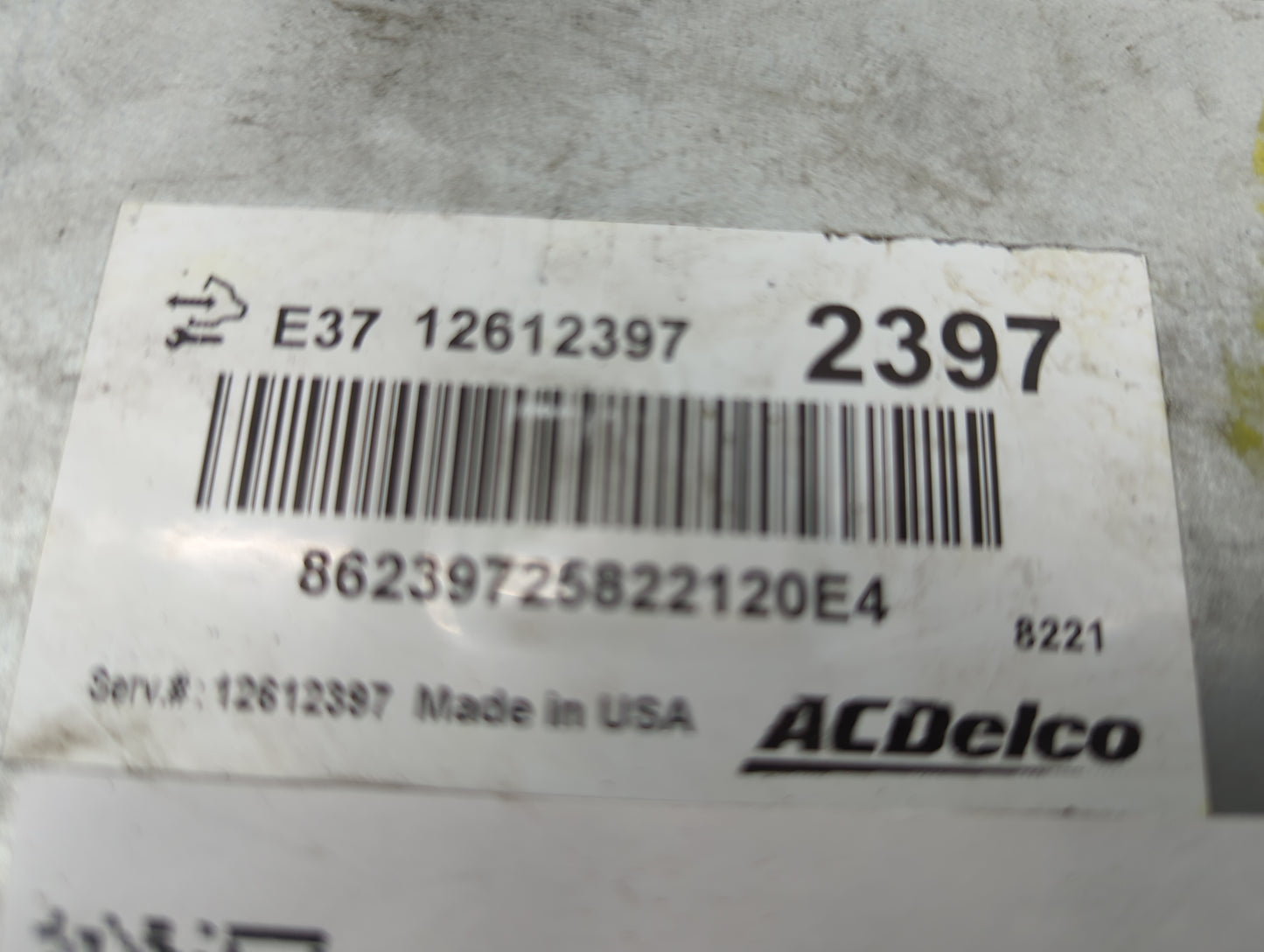 2008-2010 Saturn Vue PCM Engine Control Computer ECU ECM PCU OEM P/N:12612397 E37 Fits Fits 2007 2008 2009 2010 2011 2012 OE
