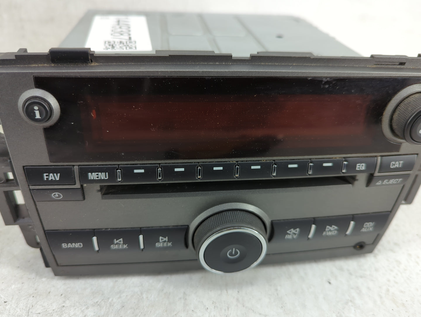 2008 Saturn Vue Radio AM FM Cd Player Receiver Replacement P/N:25866724 Fits OEM Used Auto Parts - Oemusedautoparts1.com