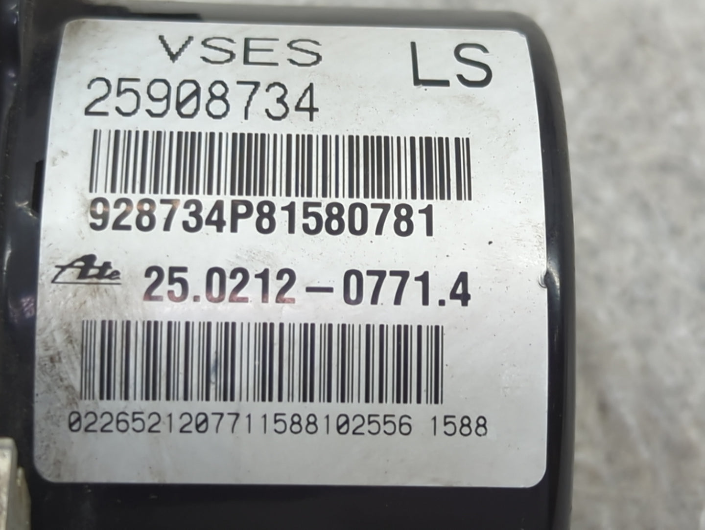 2008 Saturn Vue ABS Pump Control Module Replacement P/N:25908734 25.0212-0771.4, 928734P81580781, 25913856, 00.0405-460C.3 F