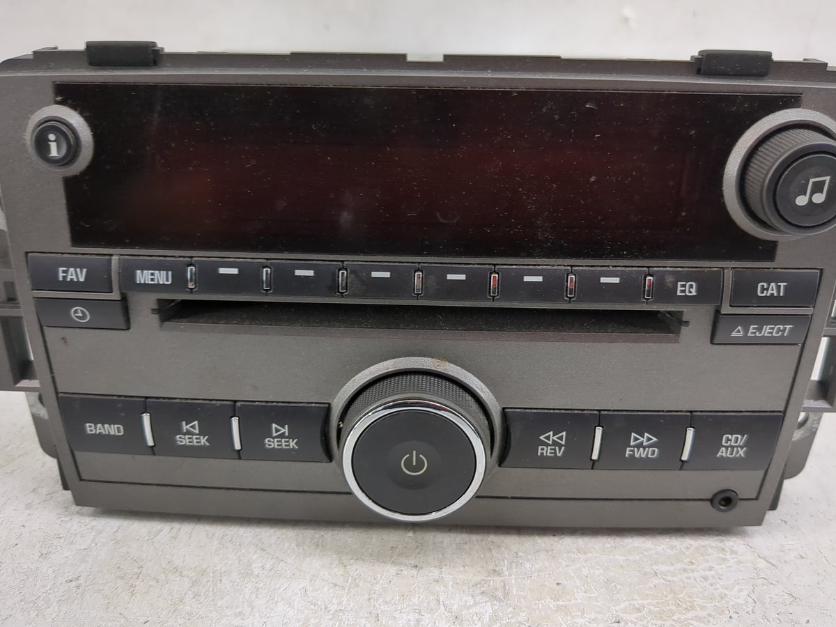 2008 Saturn Vue Radio AM FM Cd Player Receiver Replacement P/N:25866724 122000-96302101 Fits OEM Used Auto Parts - Oemusedau