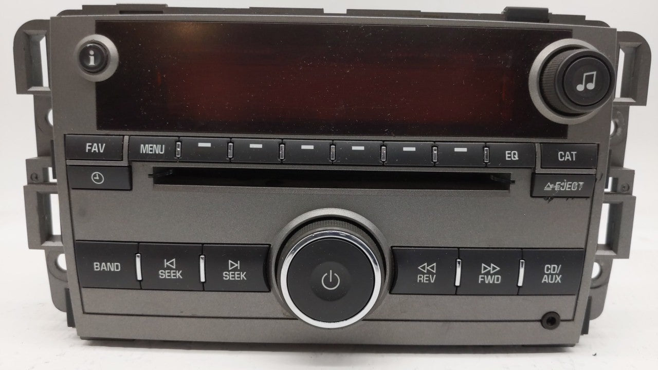 2008 Saturn Vue Radio AM FM Cd Player Receiver Replacement P/N:25956992 25866724, 25875839 Fits OEM Used Auto Parts - Oemuse
