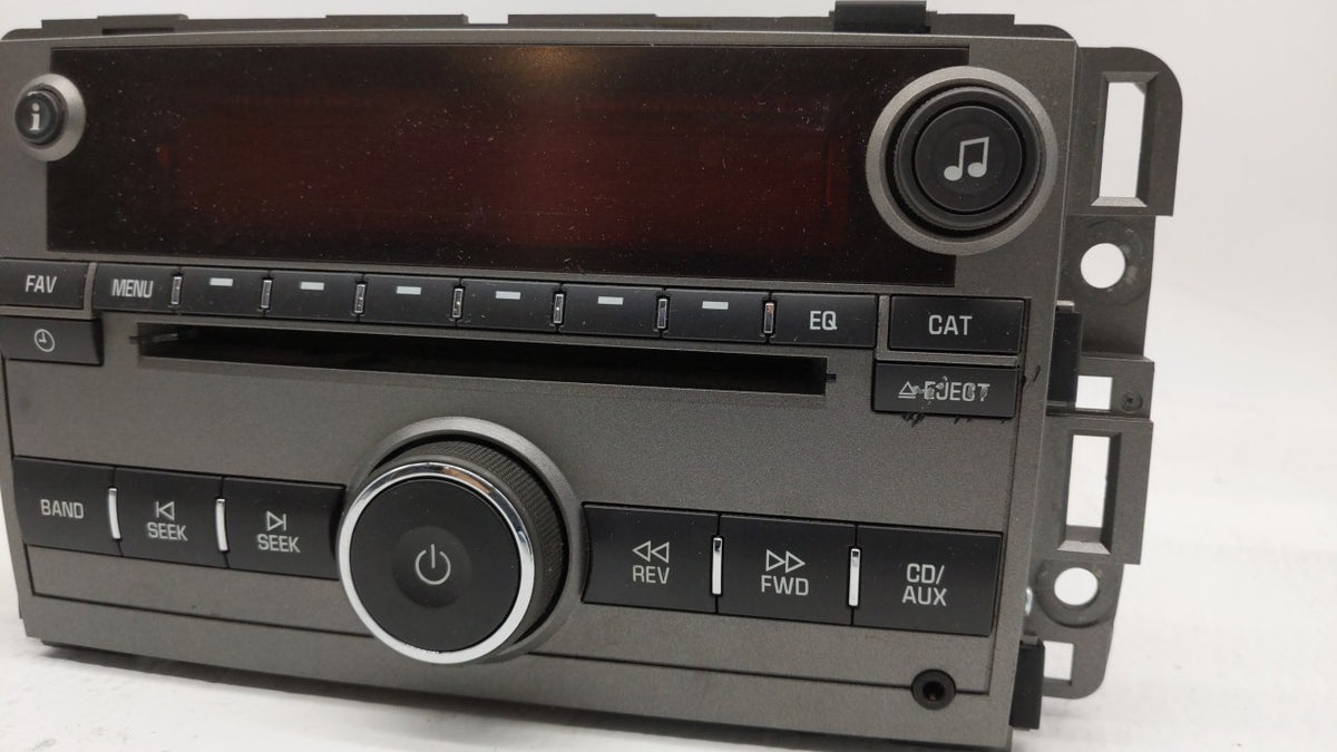 2008 Saturn Vue Radio AM FM Cd Player Receiver Replacement P/N:25956992 25866724, 25875839 OEM Used Auto Parts - Oemusedauto