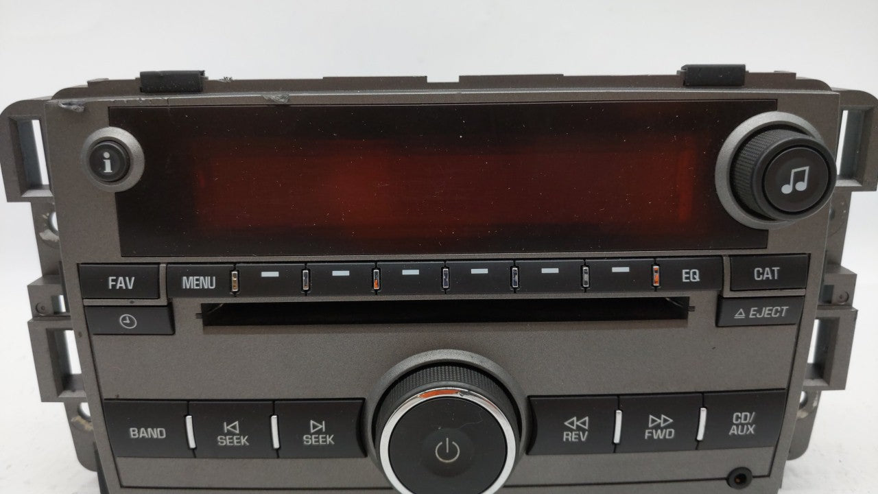 2008 Saturn Vue Radio AM FM Cd Player Receiver Replacement P/N:25866724 25956992, 25875839 Fits OEM Used Auto Parts - Oemuse
