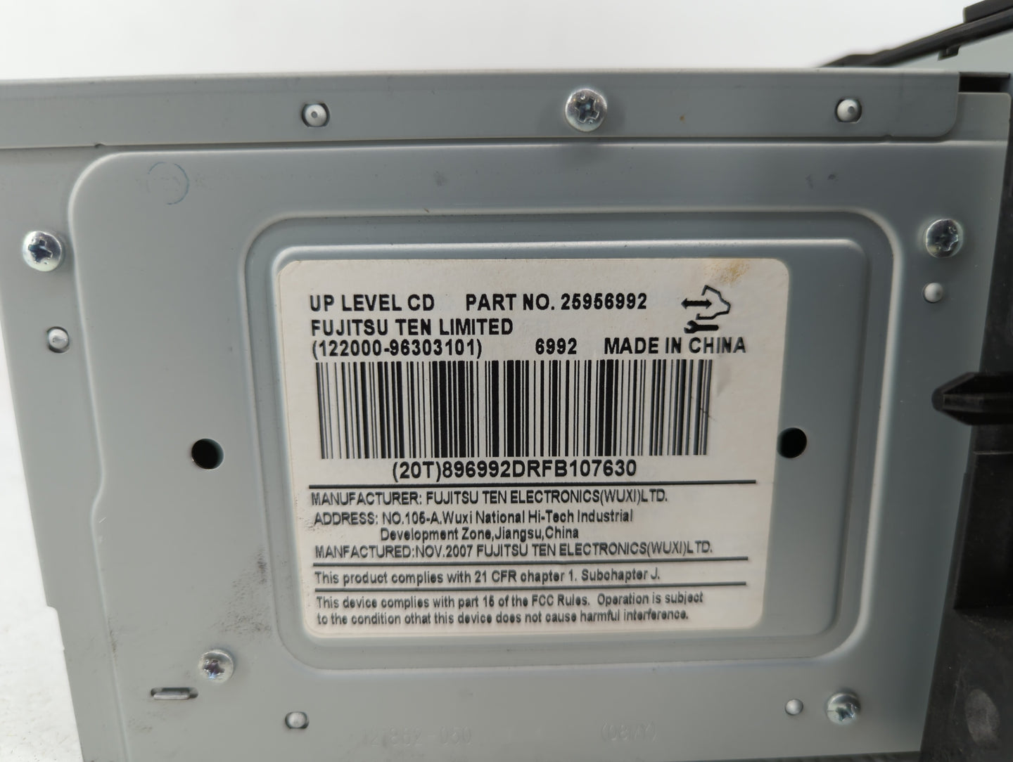 2008 Saturn Vue Radio AM FM Cd Player Receiver Replacement P/N:20790697 25866724, 25956992, 25875839 Fits OEM Used Auto Part