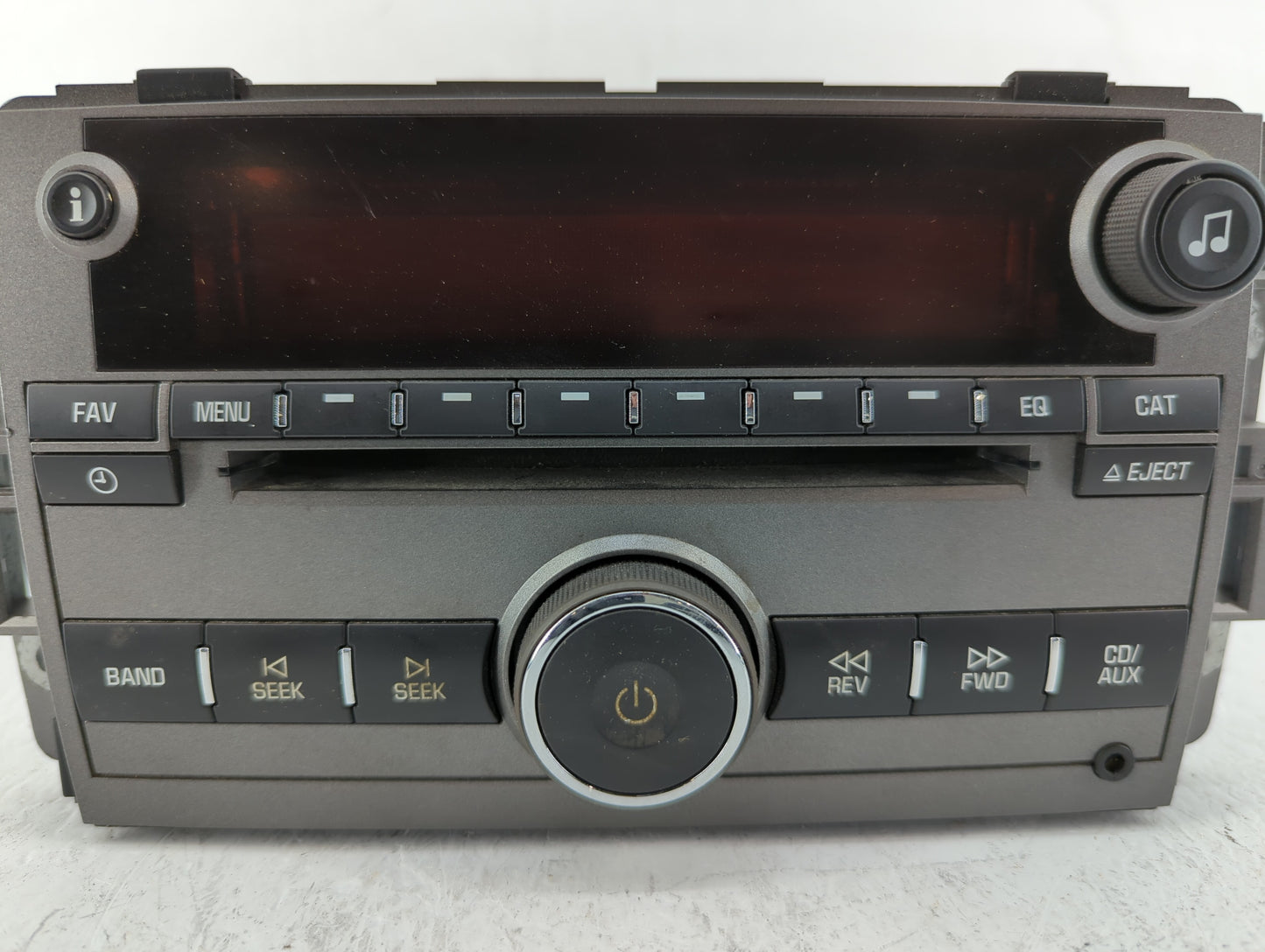 2008 Saturn Vue Radio AM FM Cd Player Receiver Replacement P/N:25866724 20790697, 25956992, 25875839 Fits OEM Used Auto Part