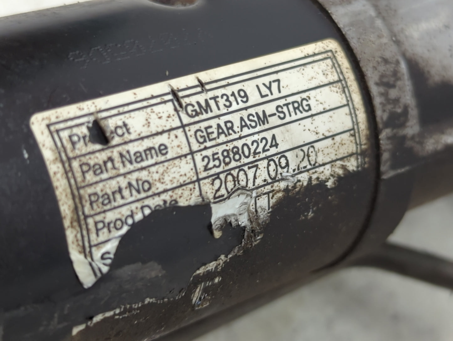 2008-2009 Saturn Vue Rack and Pinion Steering Gear Fits Fits 2008 2009 OEM Used Auto Parts - Oemusedautoparts1.com