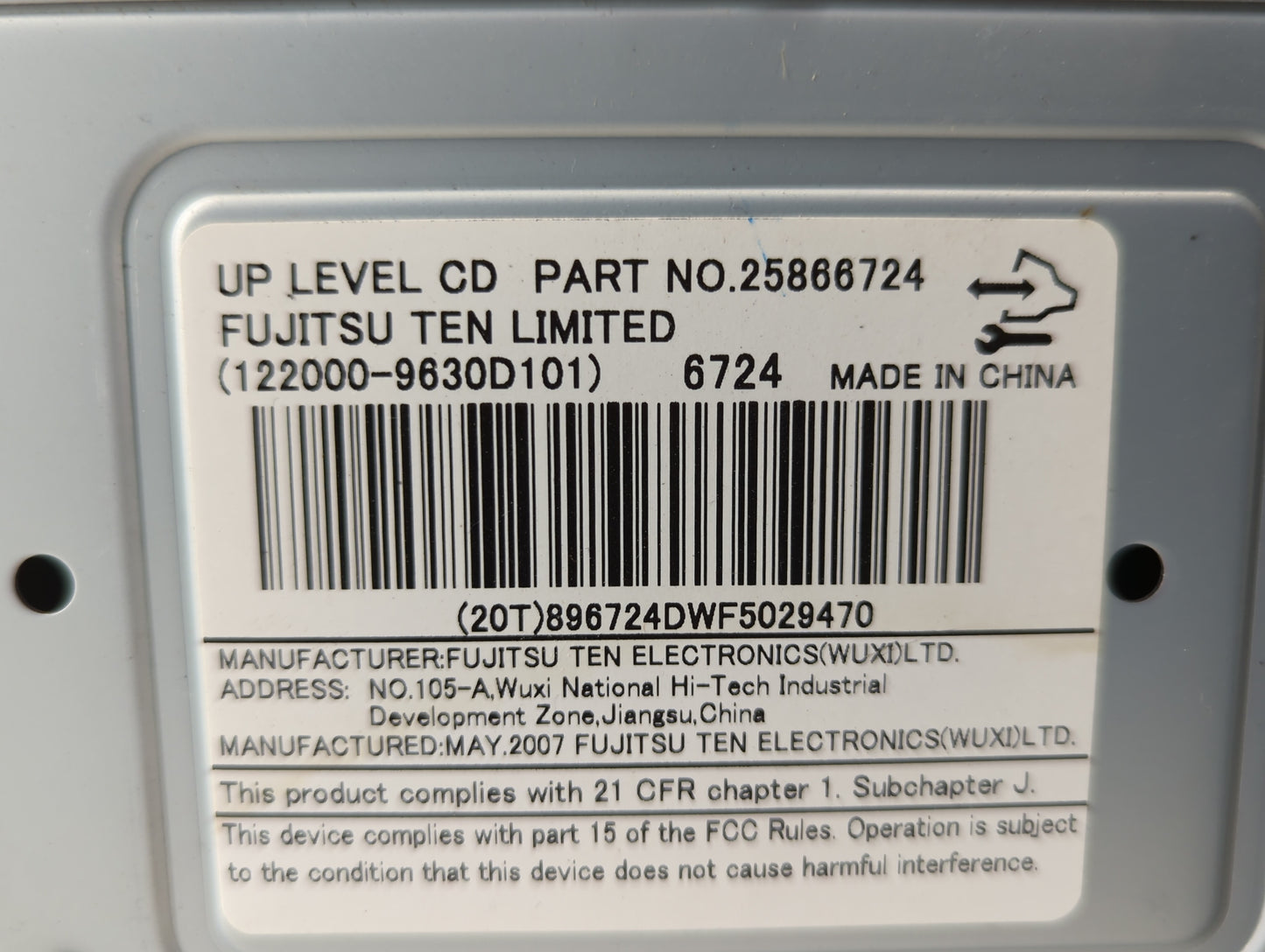 2008-2008 Saturn Vue Am Fm Cd Player Radio Receiver - Oemusedautoparts1.com